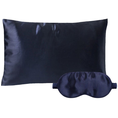 Pack - Silk pillowcase with zipper and large model mask - 22 mommes
