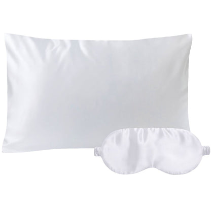 Pack - Silk pillowcase with zipper and large model mask - 22 mommes