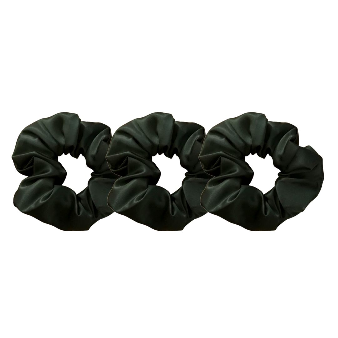 Pack of 3 large silk scrunchies - 22 mommes